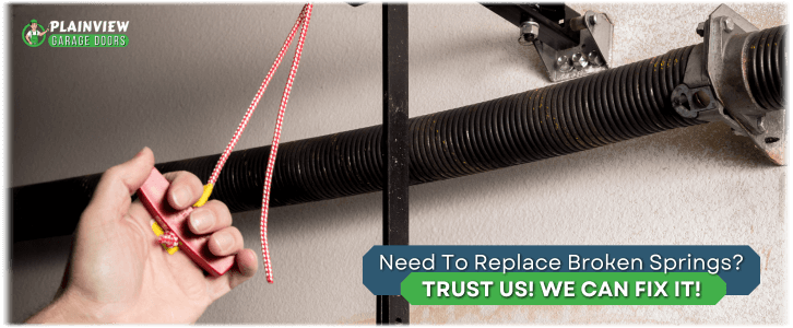 Broken Garage Door Spring Plainview NY